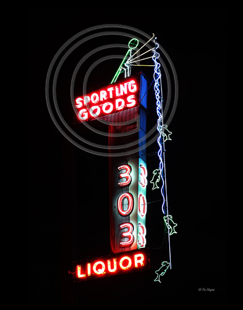 303 Liquor Sign