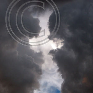 cross in the clouds