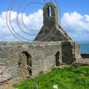 ruins of Ballinskelligs Abbey, County Kerry, Ireland
