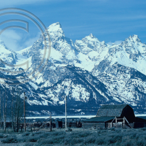 Grand Tetons, ranch buildings